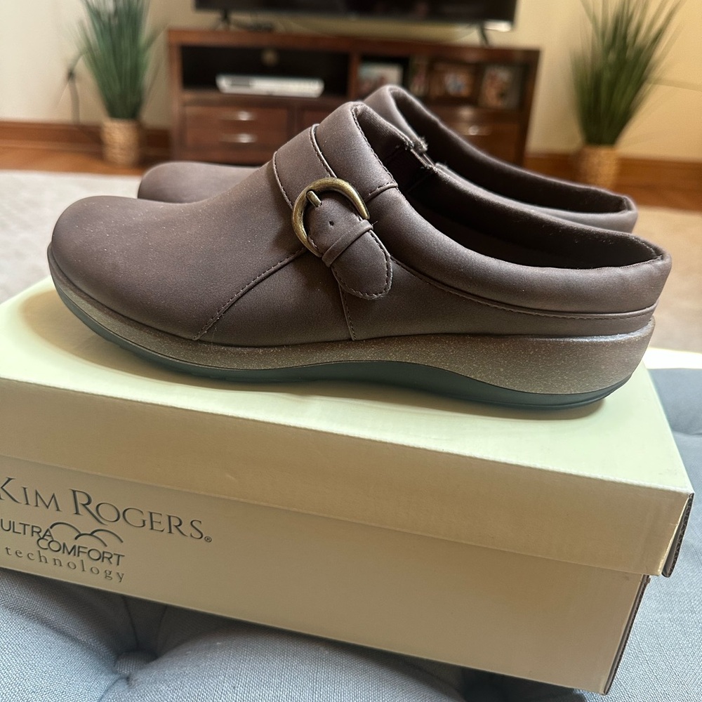 Kim Rogers Brown Loafers Slip-On Comfort Shoes